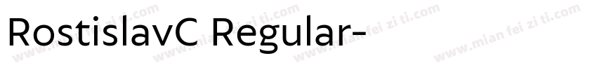 RostislavC Regular字体转换